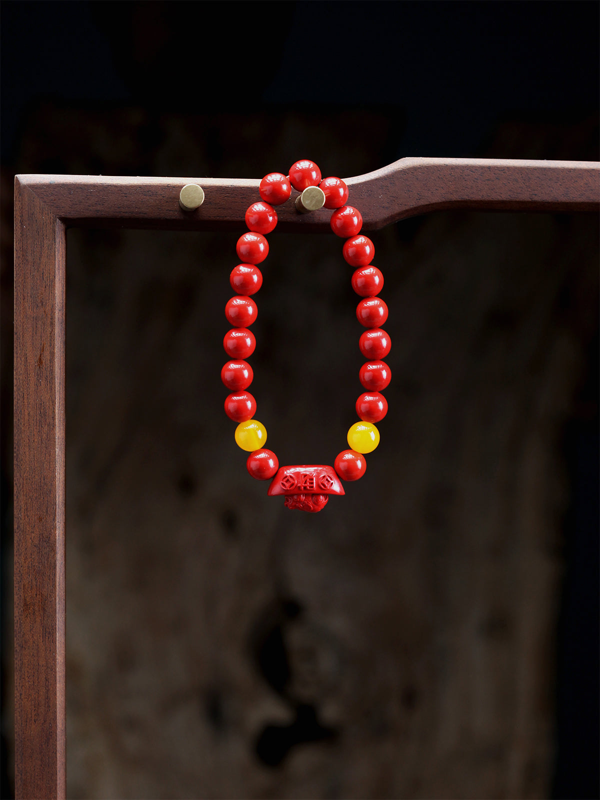 this piece draws upon the auspicious signs of the ""Pixiu gathering wealth, and the Lotus Pod gathering connections."" Crafted from refined Chenzhou Cinnabar into the forms of a guardian Pixiu and a seed-bearing Lotus Pod, it embodies the principle of ""All Requests Granted, and Ten Thousand Connections Harmonized."" It is a supreme ritual implement that merges a thousand-year spiritual tradition with profound protective energy.