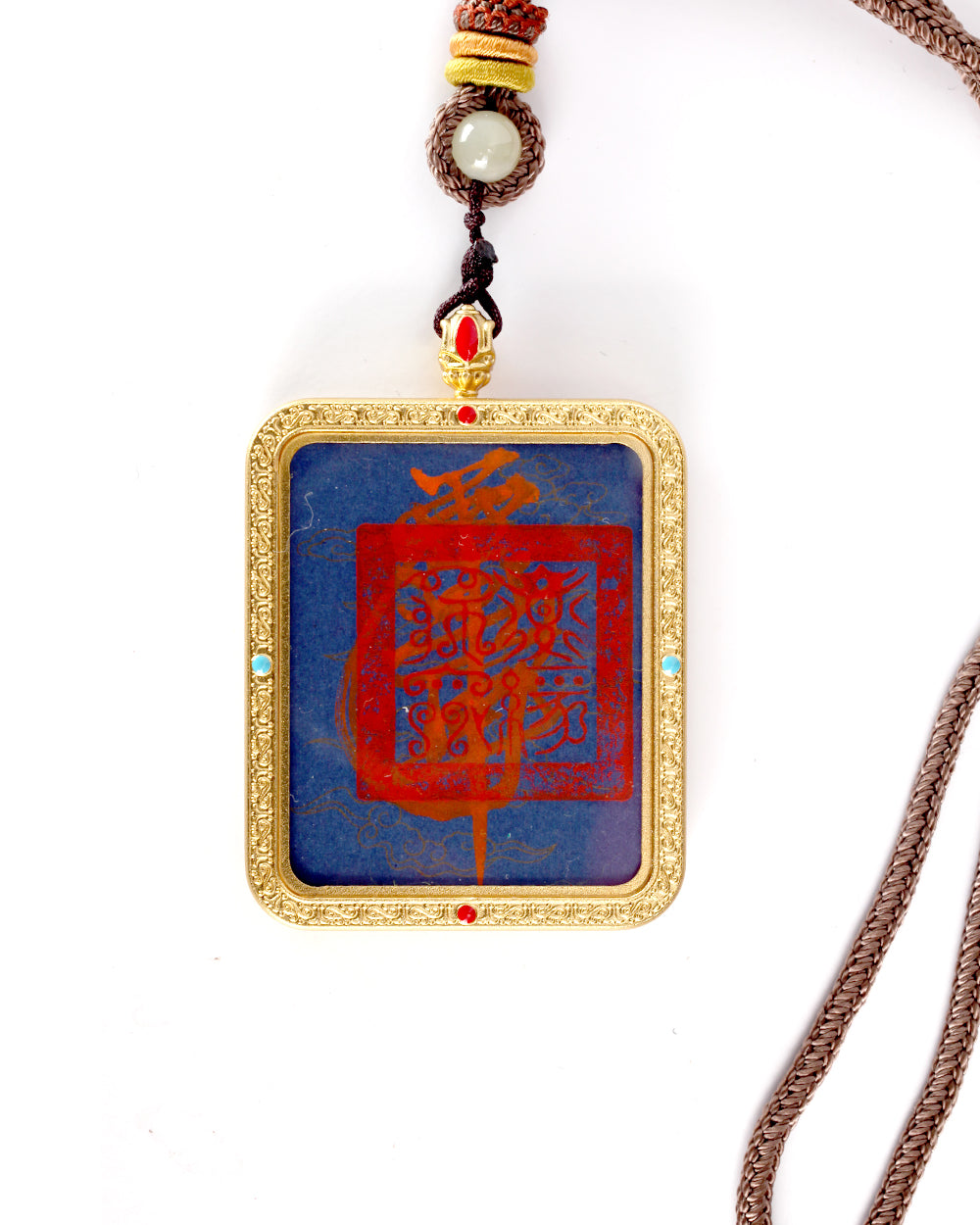 this secret evil-repelling talisman is personally hand-drawn by a resident High Priest. An initiated master then inscribes it, channeling the sacred energy of the ancestral court, before sealing it within an exquisitely crafted Ghau box.