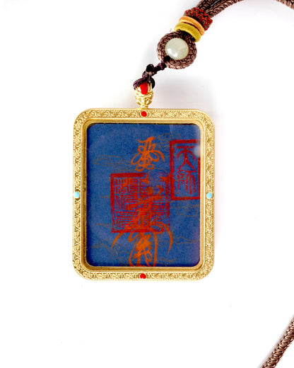 this secret evil-repelling talisman is personally hand-drawn by a resident High Priest. An initiated master then inscribes it, channeling the sacred energy of the ancestral court, before sealing it within an exquisitely crafted Ghau box.