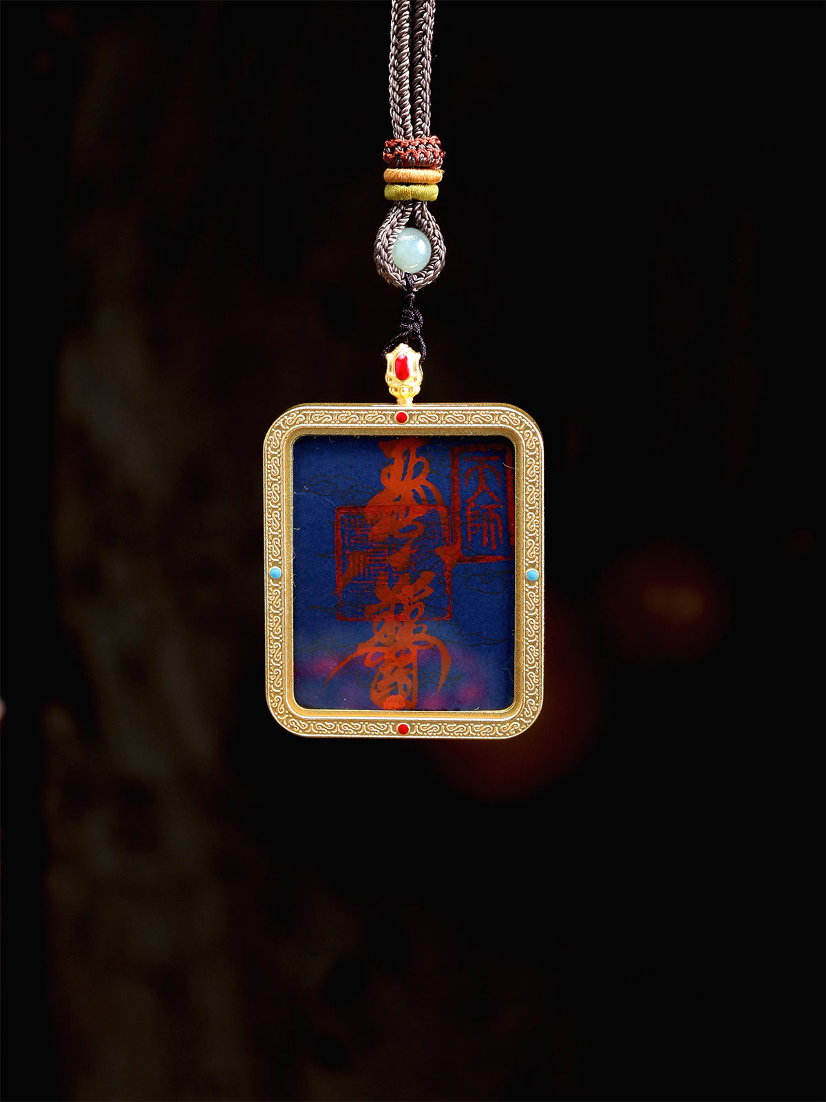 this secret evil-repelling talisman is personally hand-drawn by a resident High Priest. An initiated master then inscribes it, channeling the sacred energy of the ancestral court, before sealing it within an exquisitely crafted Ghau box.