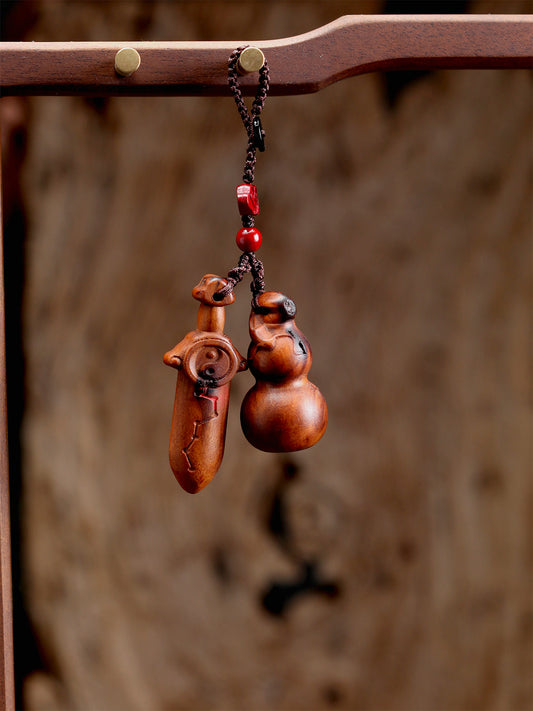 this is a creation that gathers the great power of Heaven, Earth, and Nature. Crafted from meticulously selected 100-year-old thunderstruck jujube wood, which carries the energy of both a century of time and the power of lightning, the secret 'Five Thunders Seal-Talisman' is carved into its foundation of ultimate-yang and unyielding energy, perfectly merging the divine power of nature with the secret rites of the Tao.